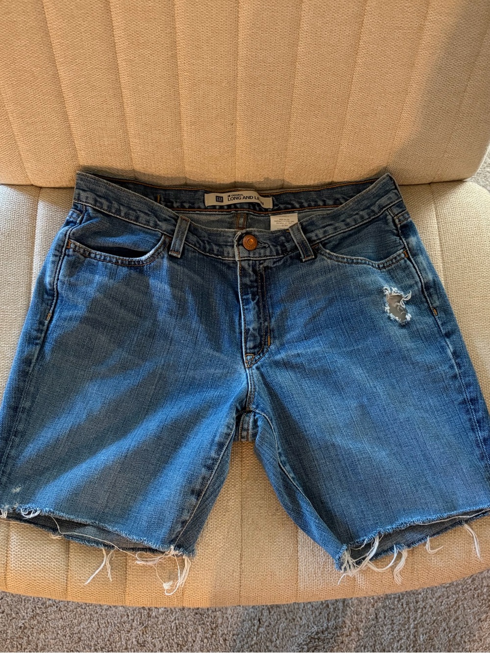 Women’s Denim Cutoff Shorts - Blue